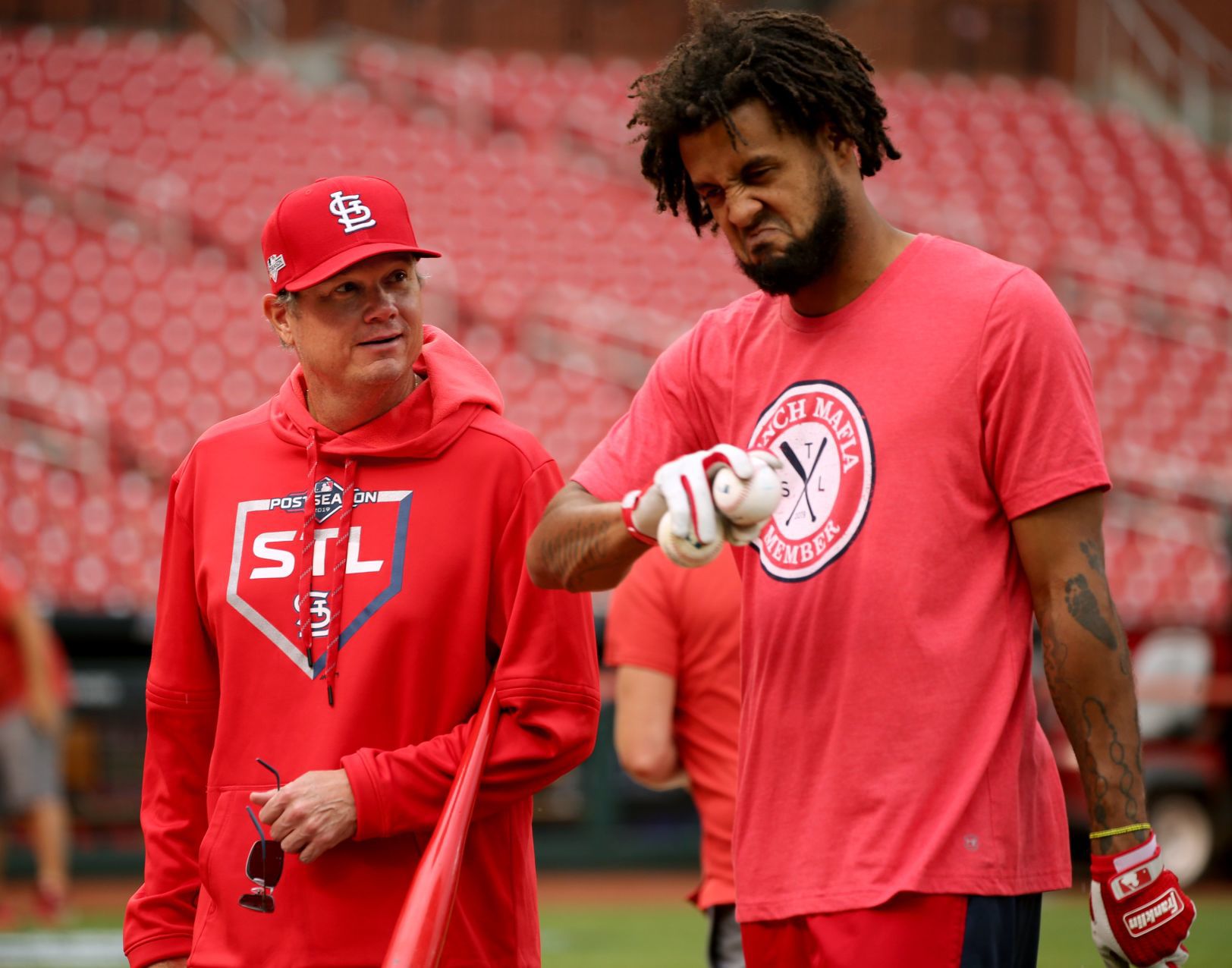 Cards workout before Game 3 curtailed by rain